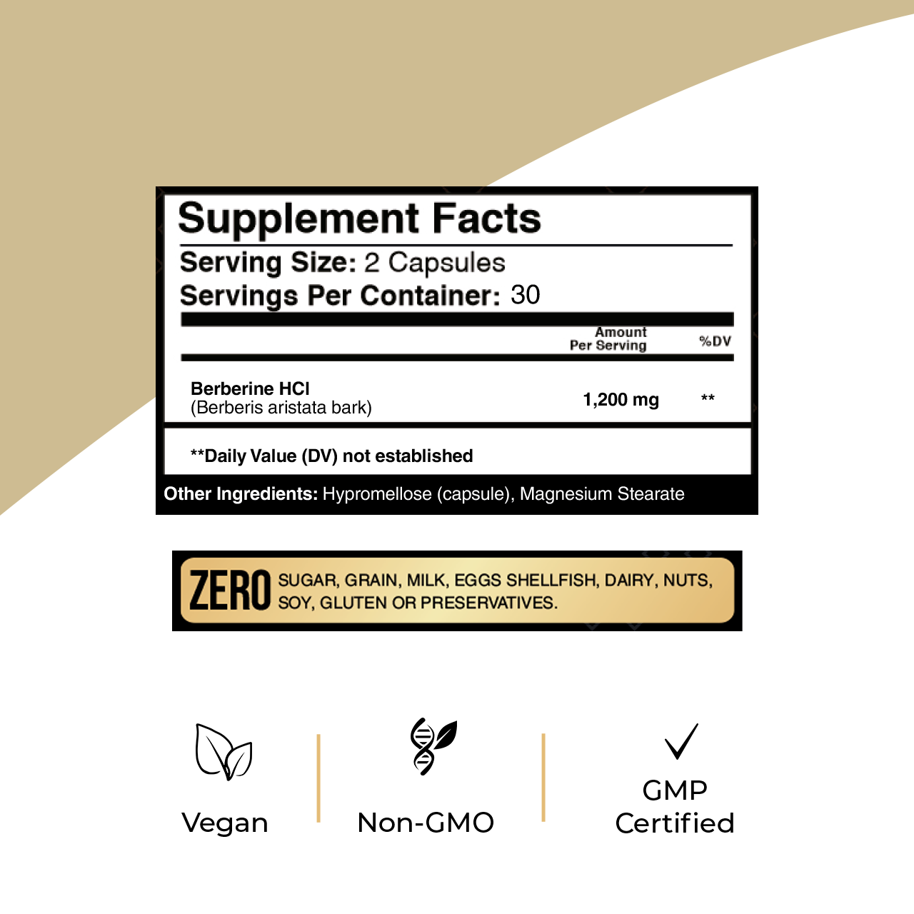 Berberine HCl 1,200 mg