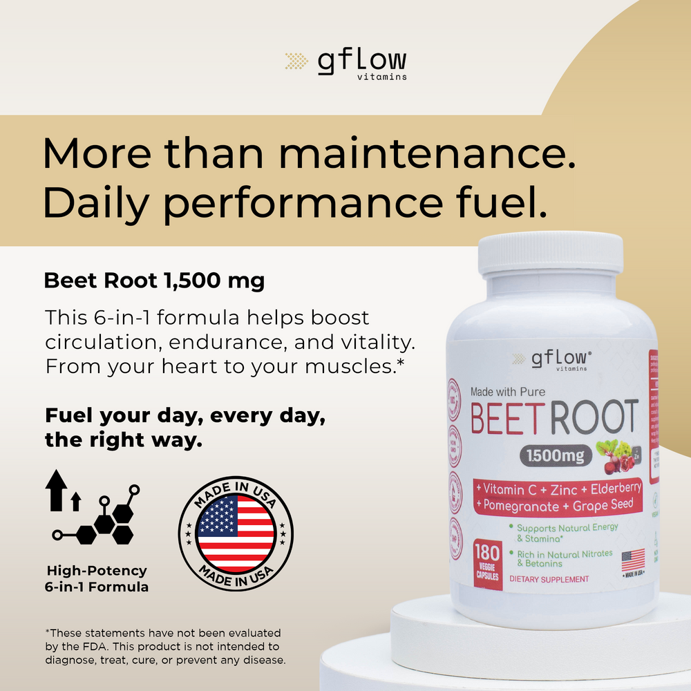 Beet Root Capsules 1500 mg