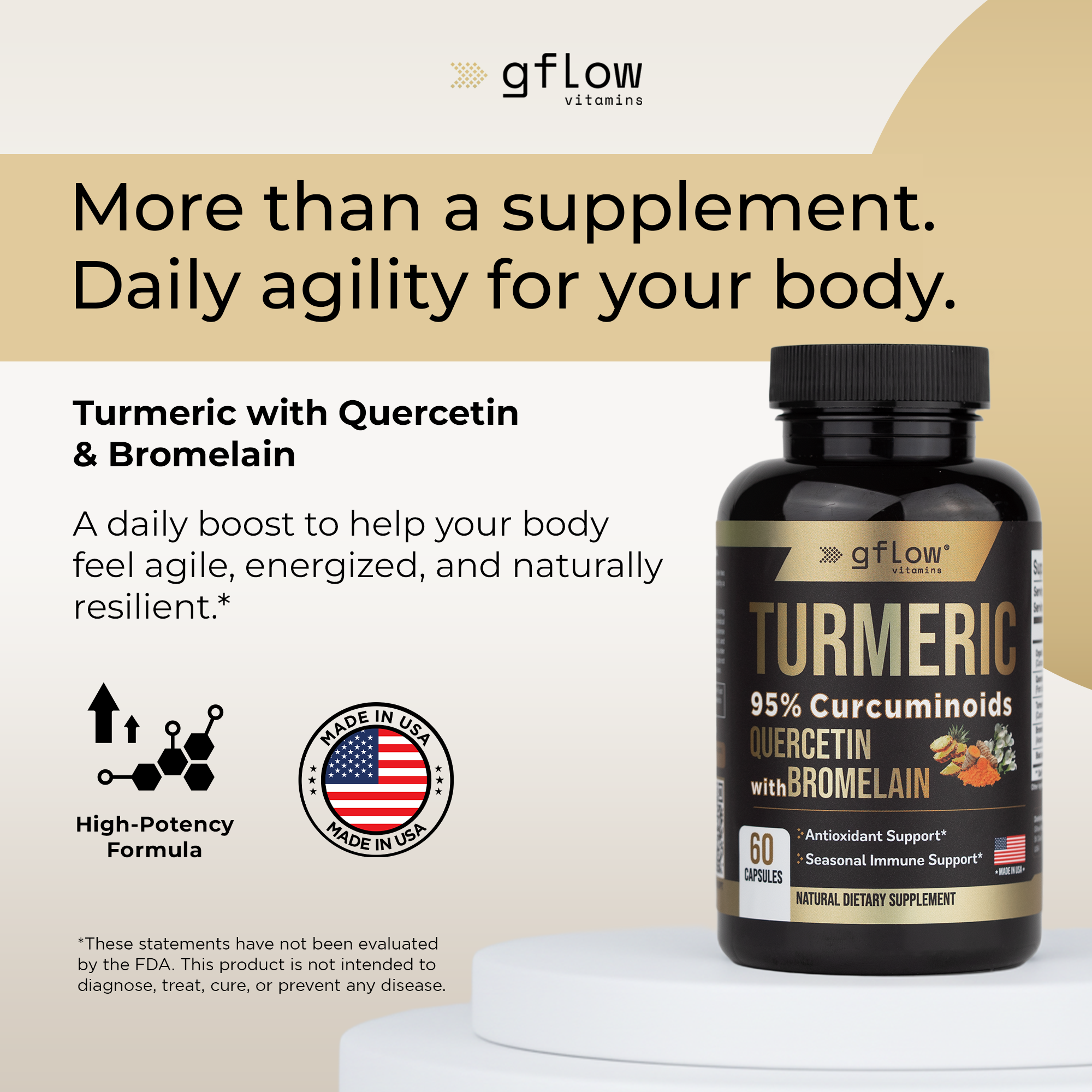 Turmeric with Quercetin & Bromelain