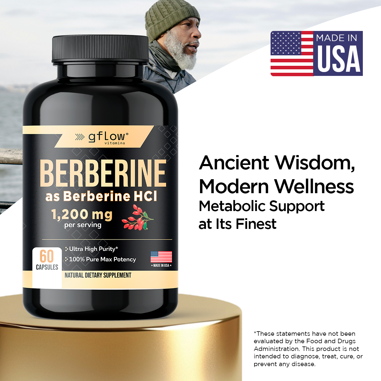 Berberine HCl 1,200 mg