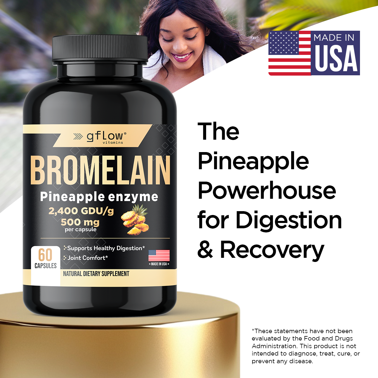 Bromelain 2,400 GDU/Gram