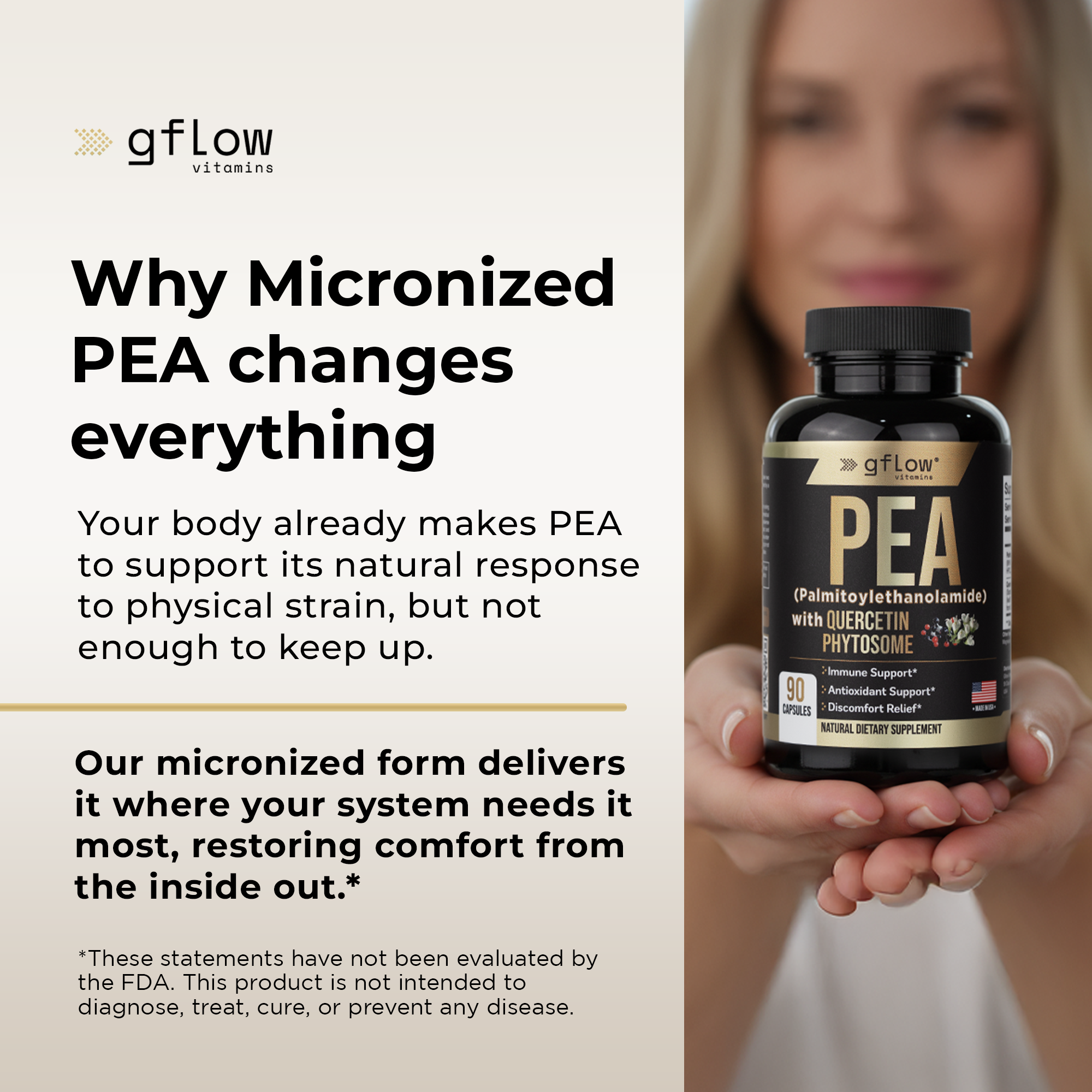 PEA (Palmitoylethanolamide) with Quercetin Phytosome