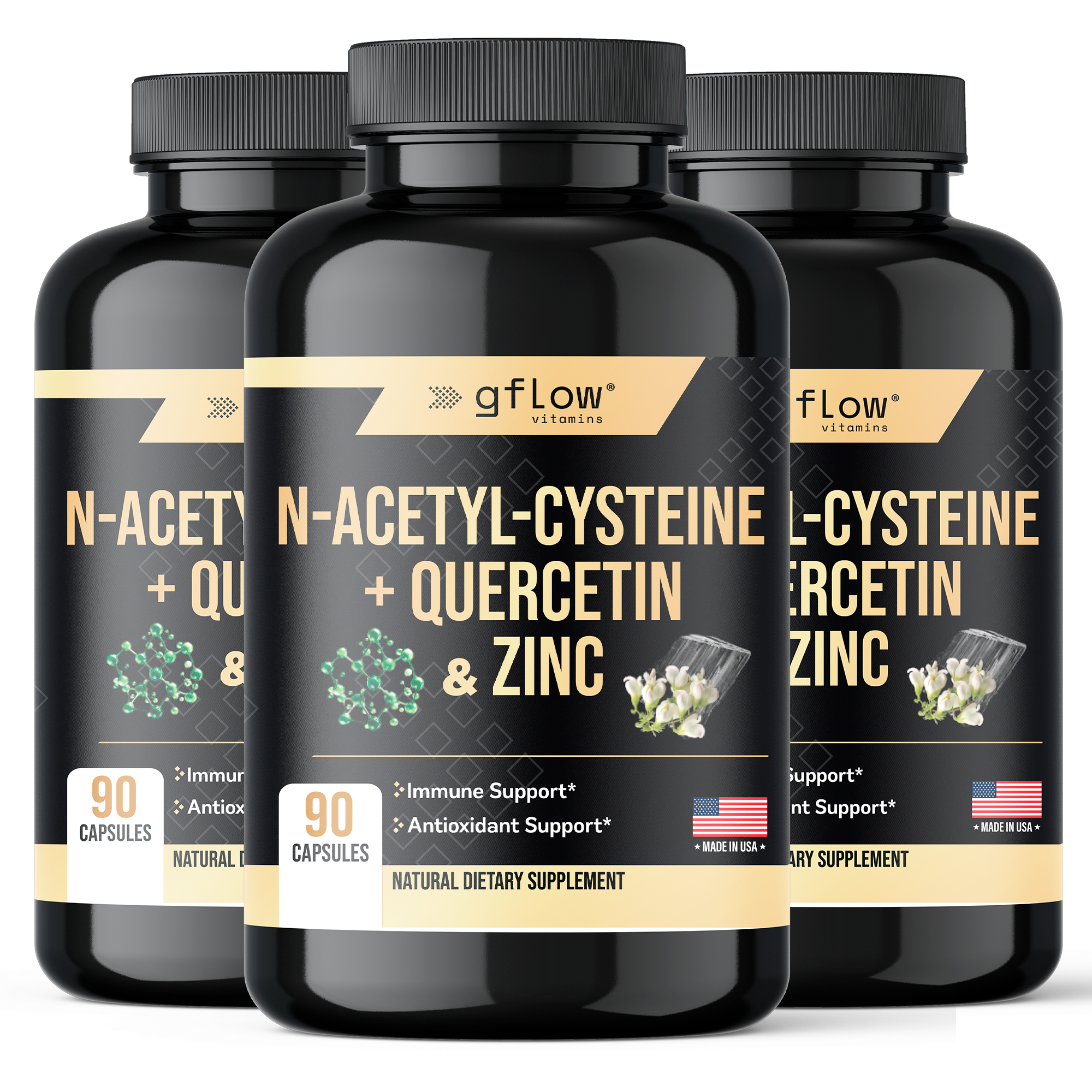 N-Acetyl-Cysteine with Quercetin & Zinc