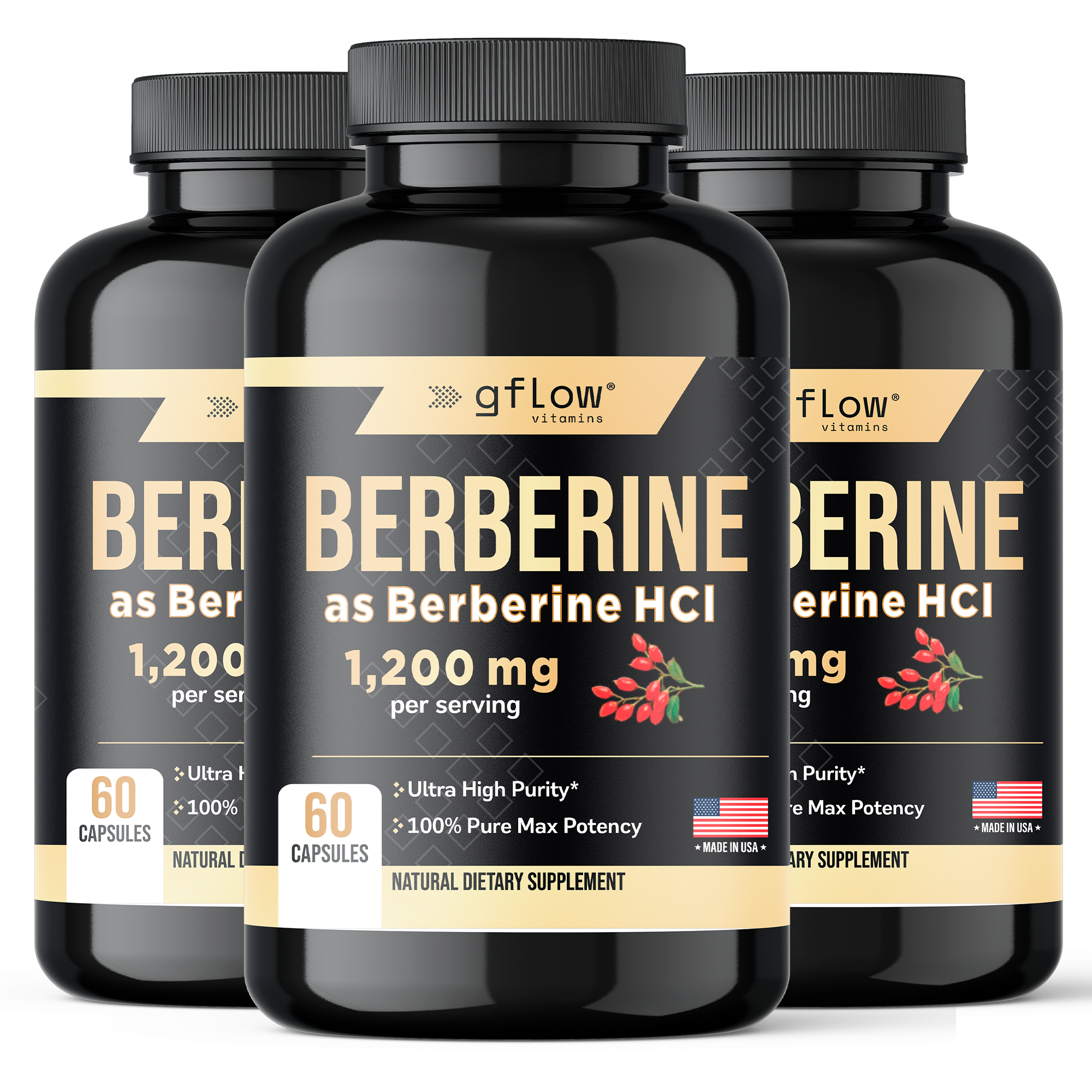 Berberine HCl 1,200 mg
