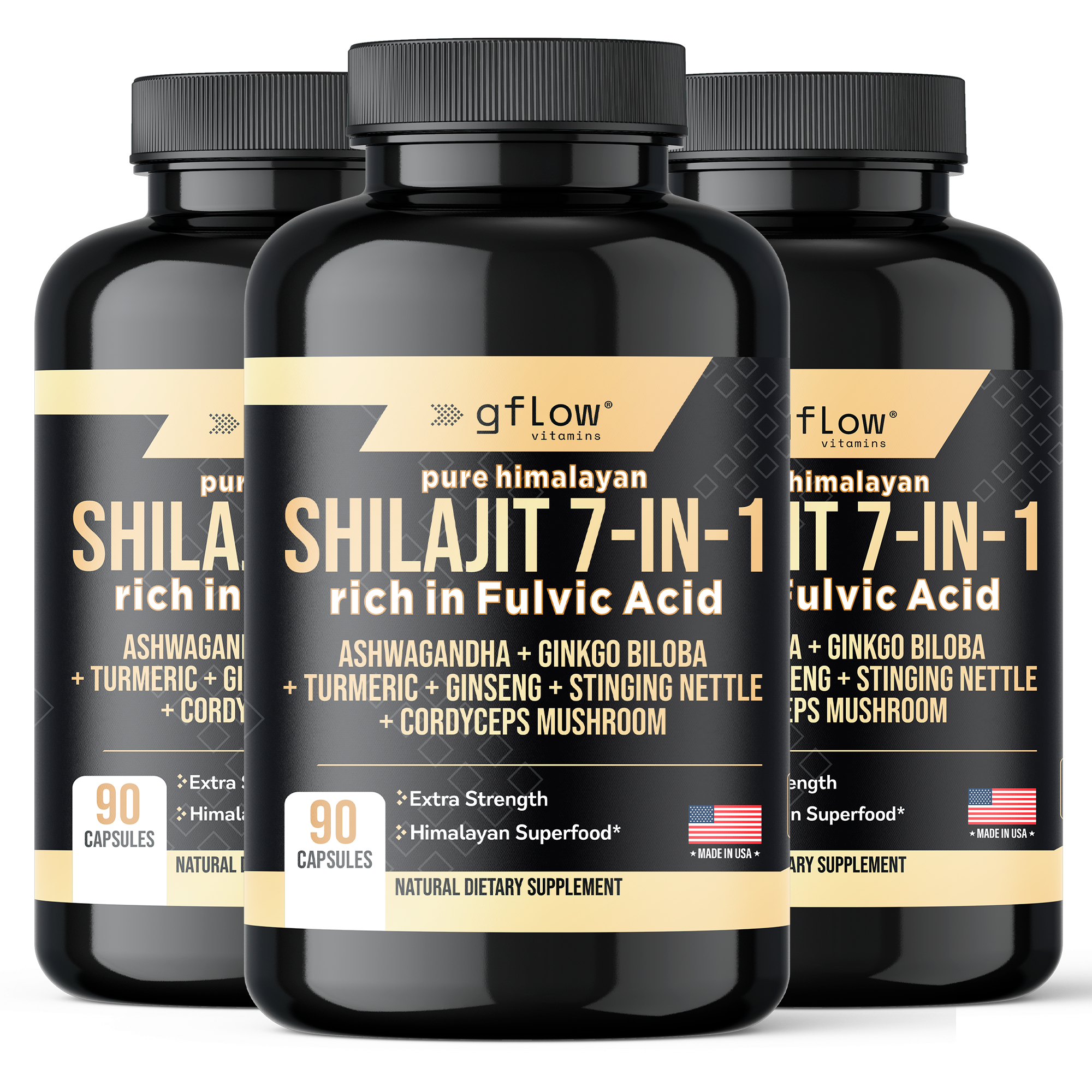 Shilajit 7-in-1 with Ashwagandha, Cordyceps Mushroom and more