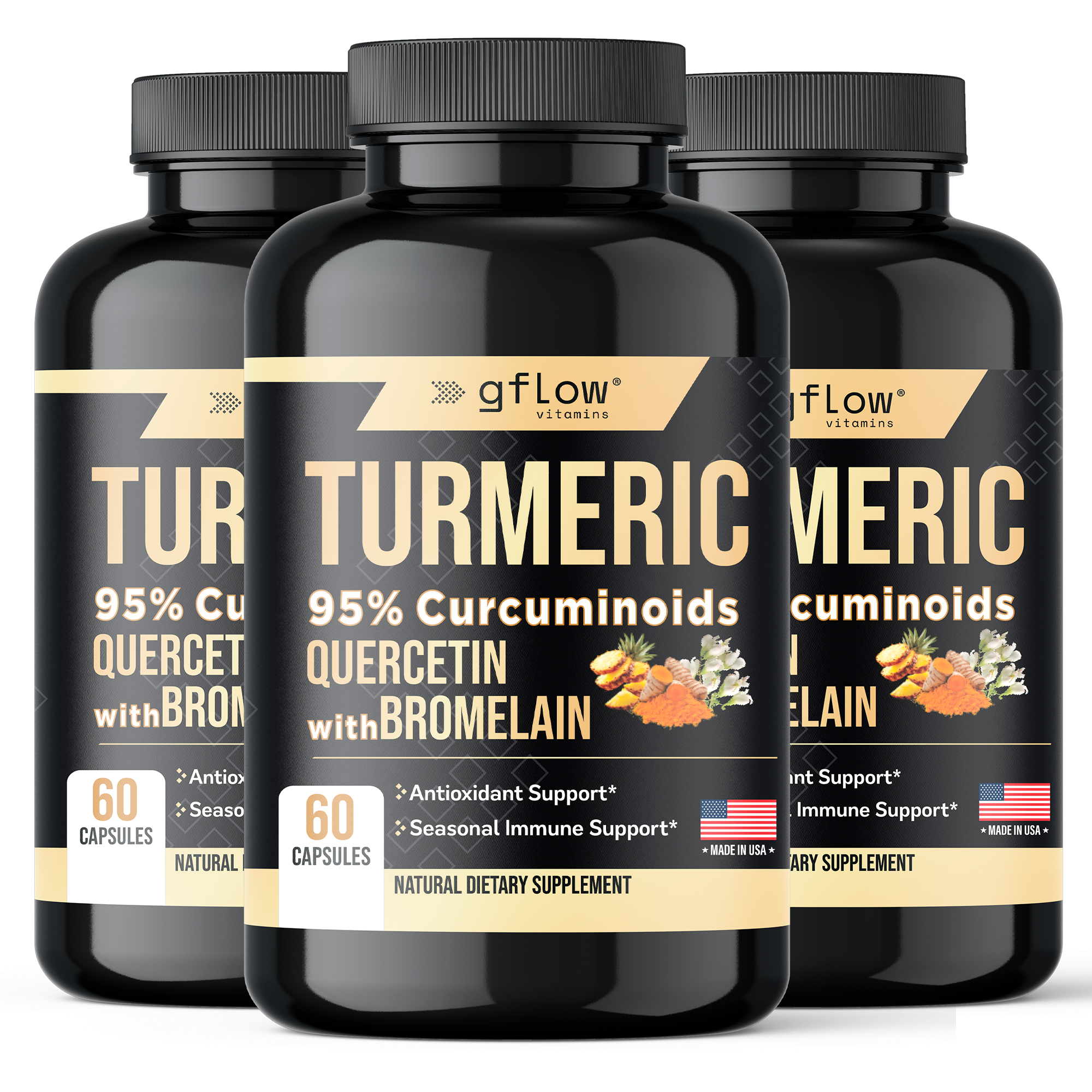 Turmeric with Quercetin & Bromelain