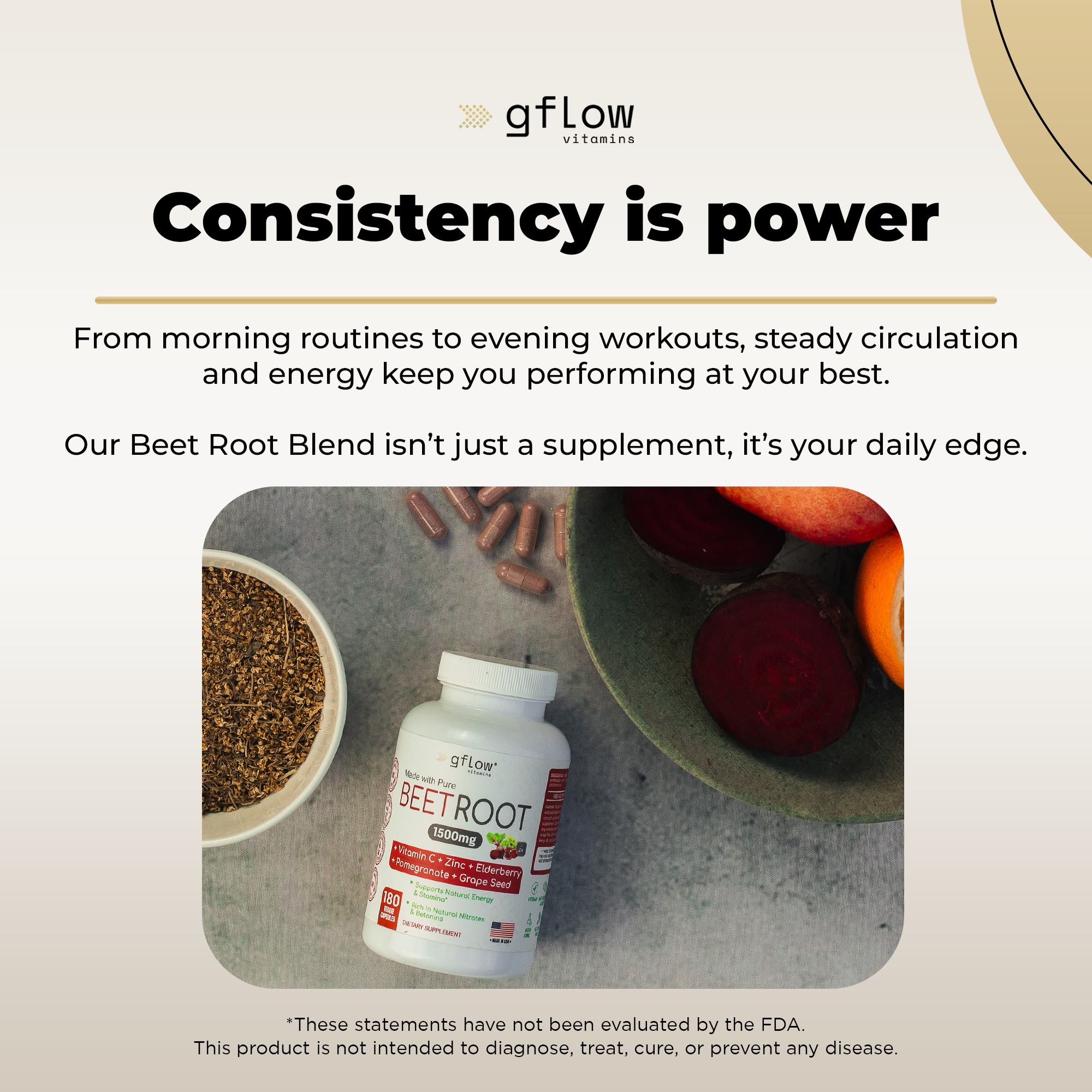 Beet Root Capsules 1500 mg