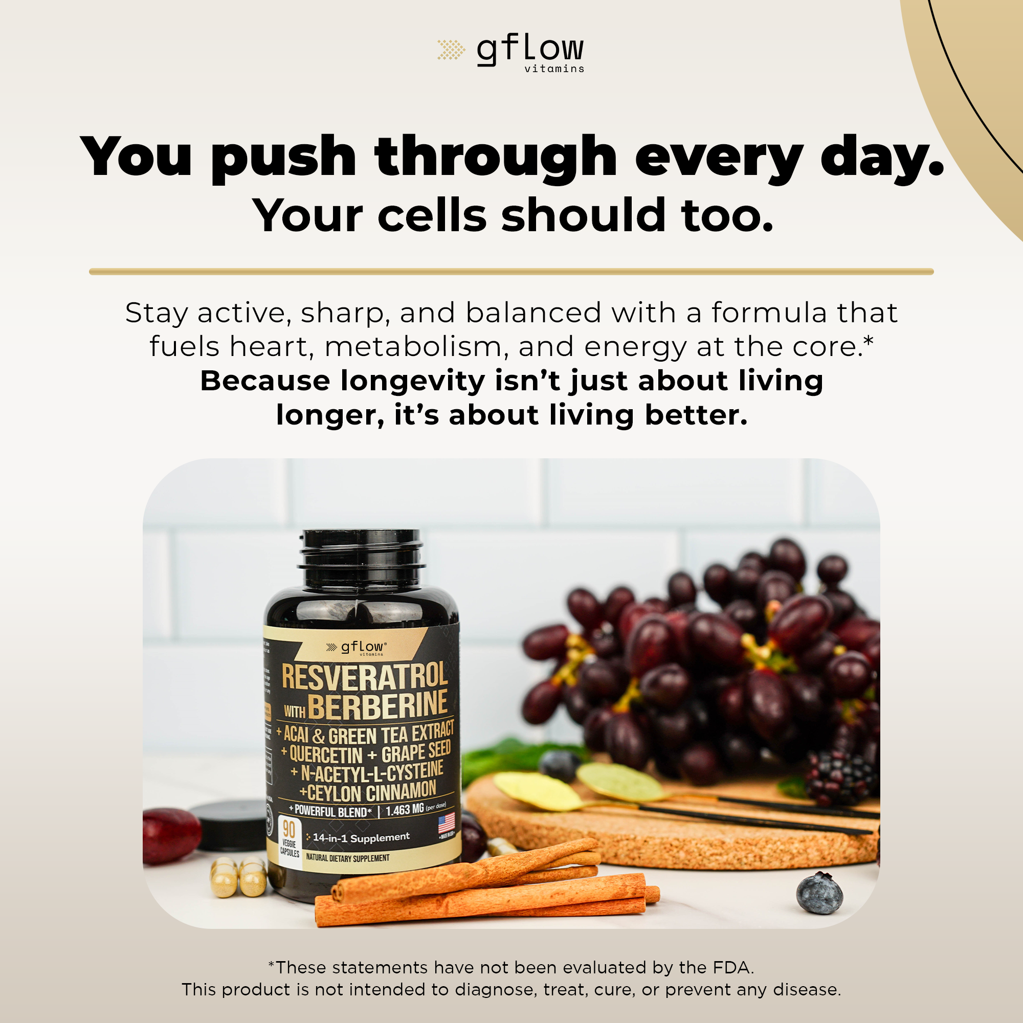 Resveratrol with Berberine Complex