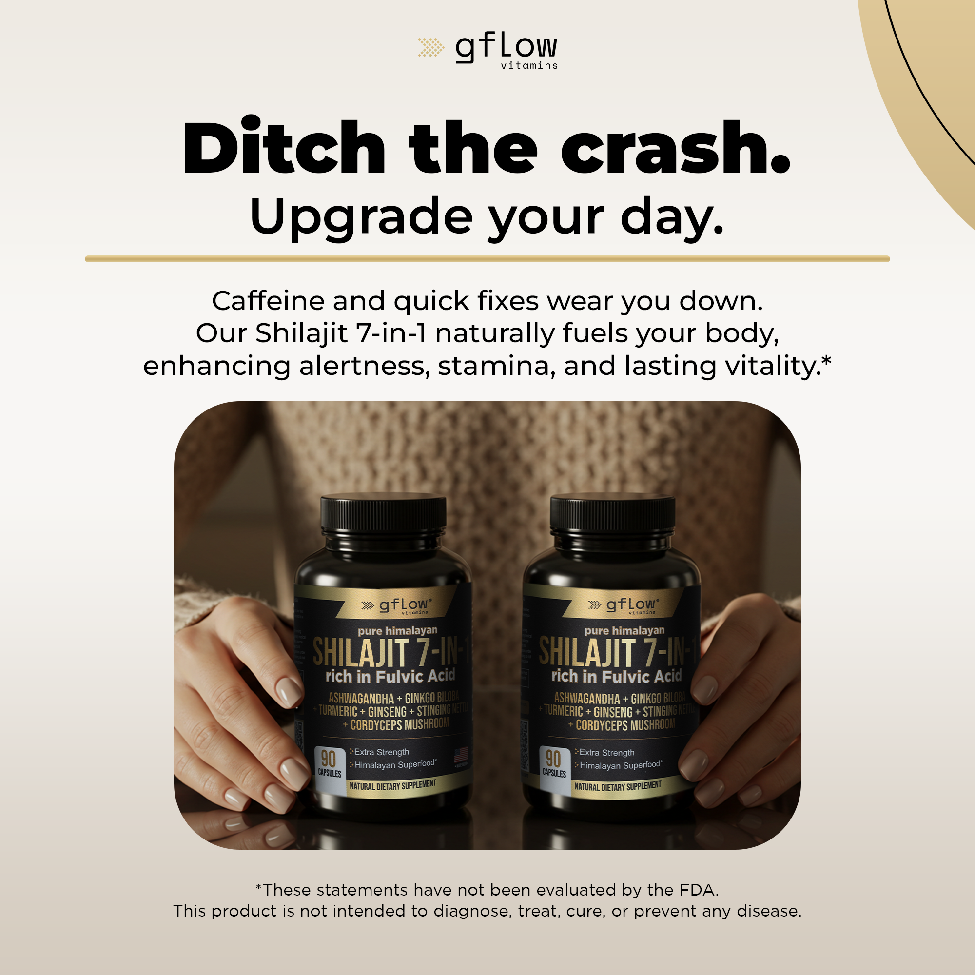Shilajit 7-in-1 with Ashwagandha, Cordyceps Mushroom and more