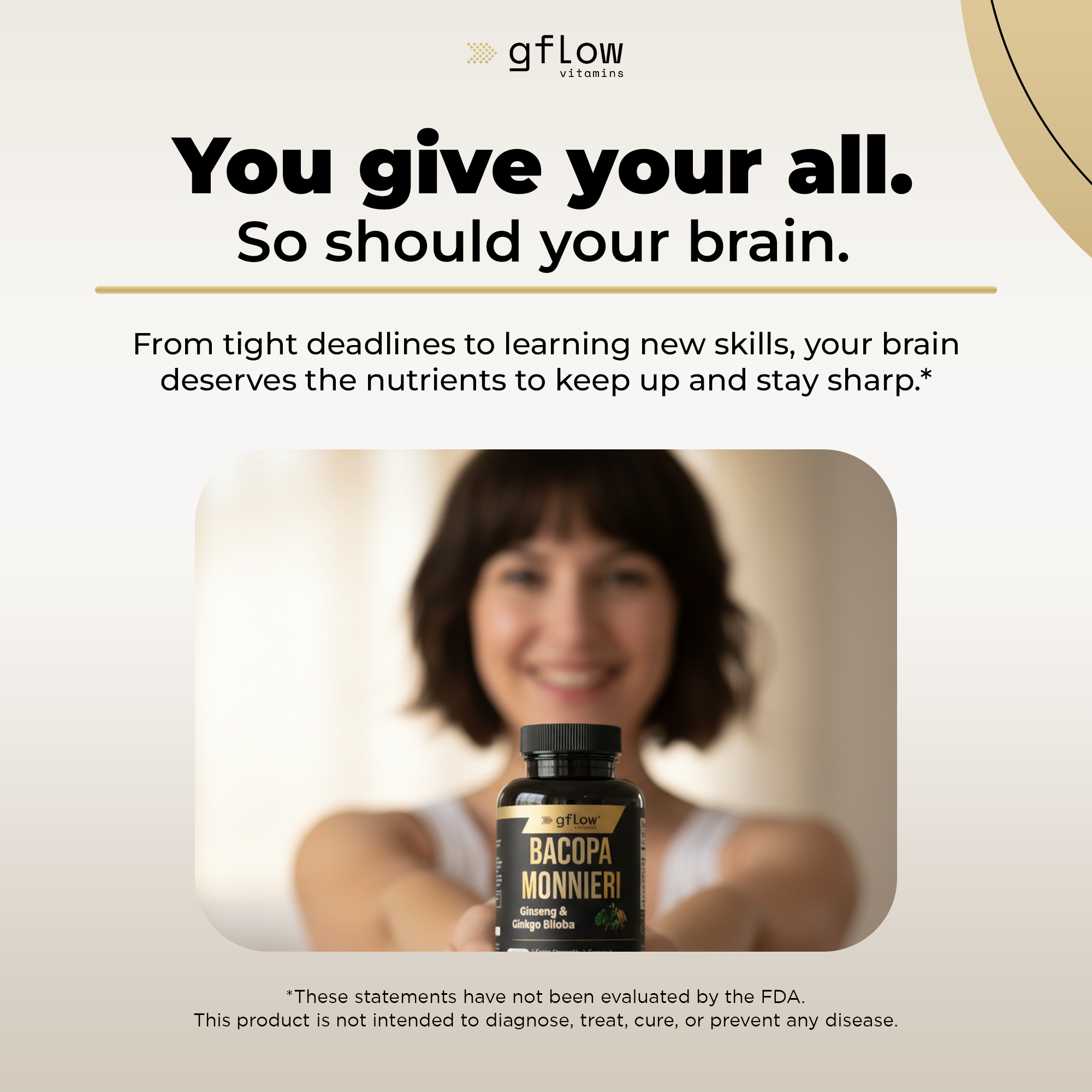 Bacopa Monnieri with Ginseng and Ginkgo Biloba