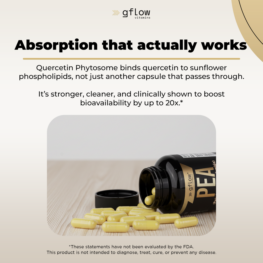 PEA (Palmitoylethanolamide) with Quercetin Phytosome