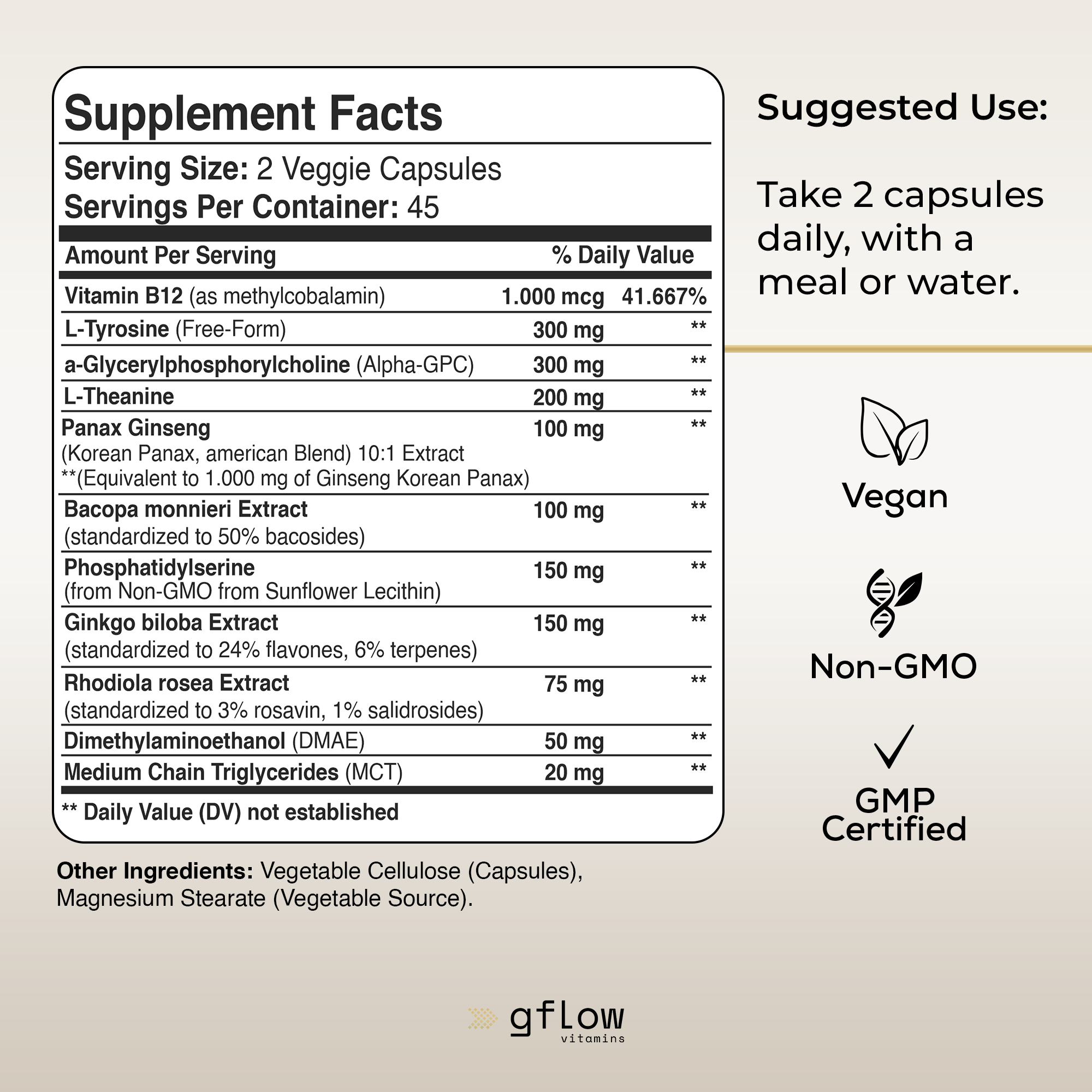 Ginkgo Biloba + Alpha GPC Complex