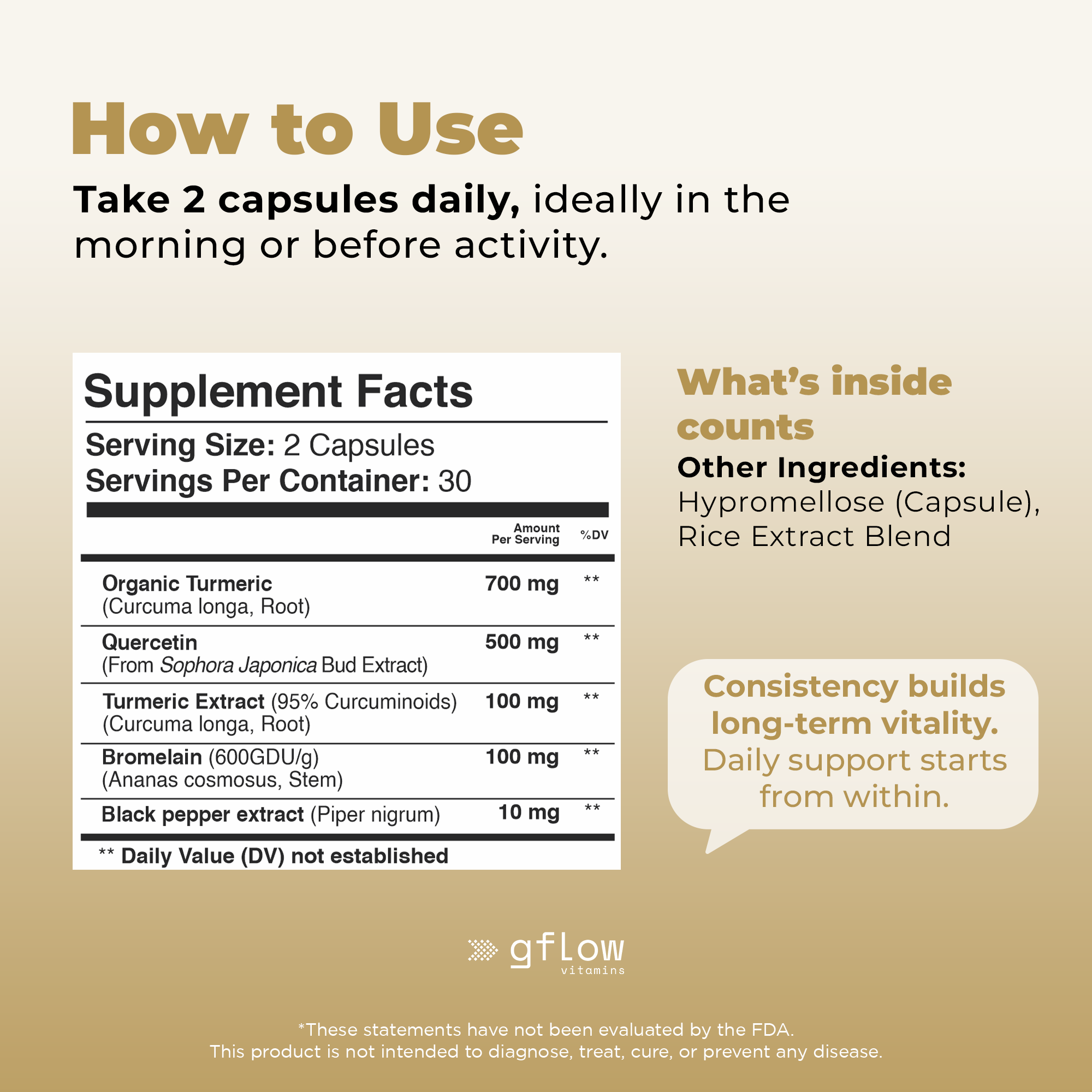 Turmeric with Quercetin & Bromelain