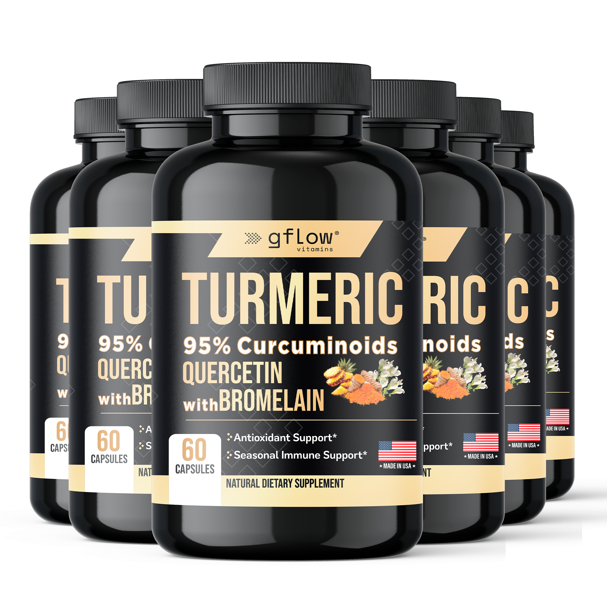 Turmeric with Quercetin & Bromelain