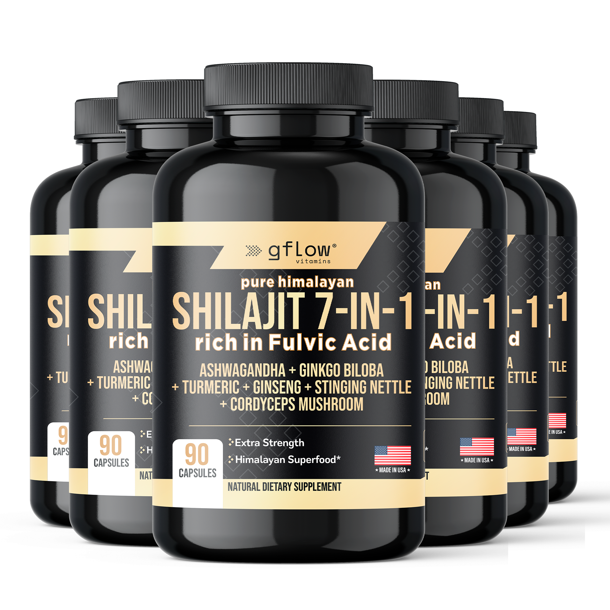 Shilajit 7-in-1 with Ashwagandha, Cordyceps Mushroom and more