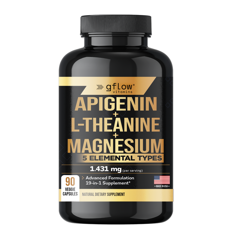 Apigenin with L-Theanine & Magnesium – Relaxation, Sleep & Stress Support