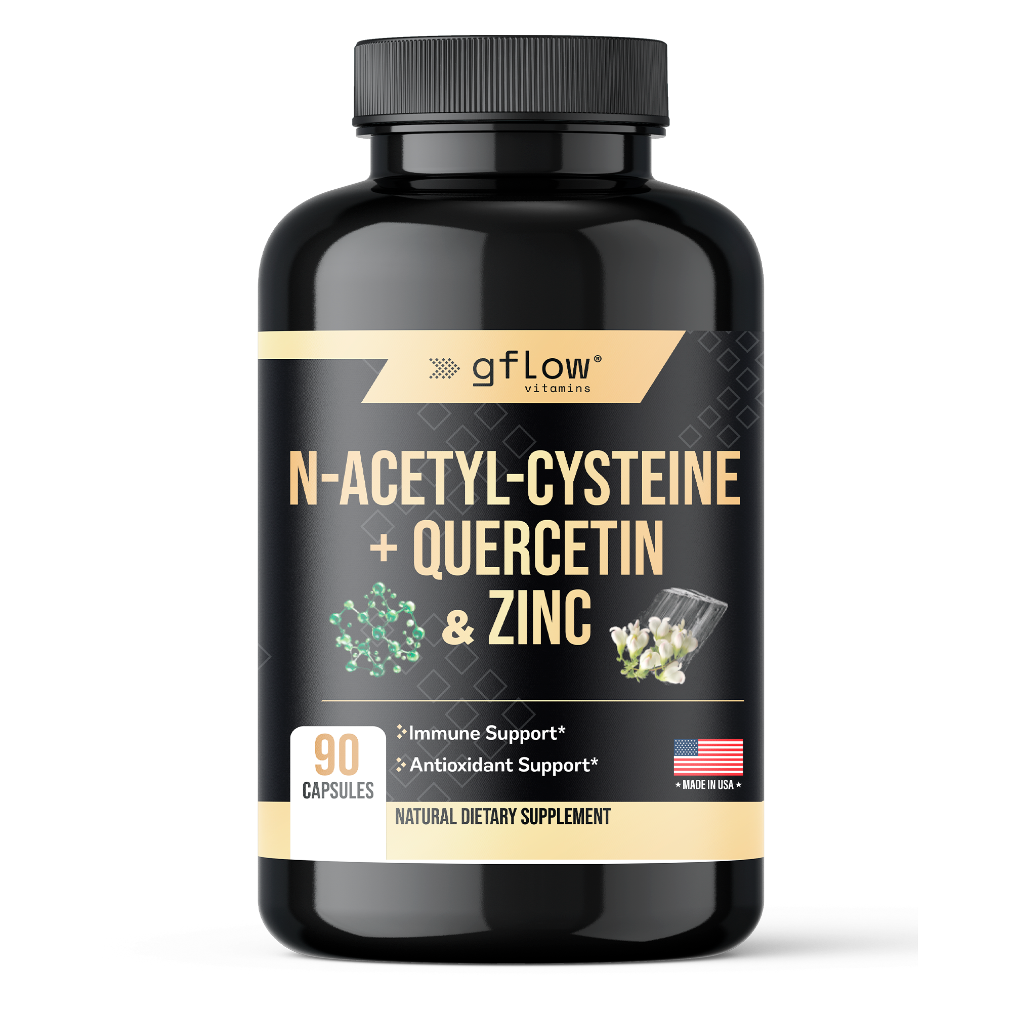 N-Acetyl-Cysteine with Quercetin & Zinc