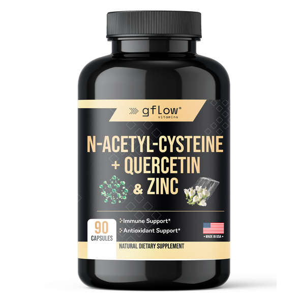 N-Acetyl-Cysteine with Quercetin & Zinc – Immune, Detox & Energy Support