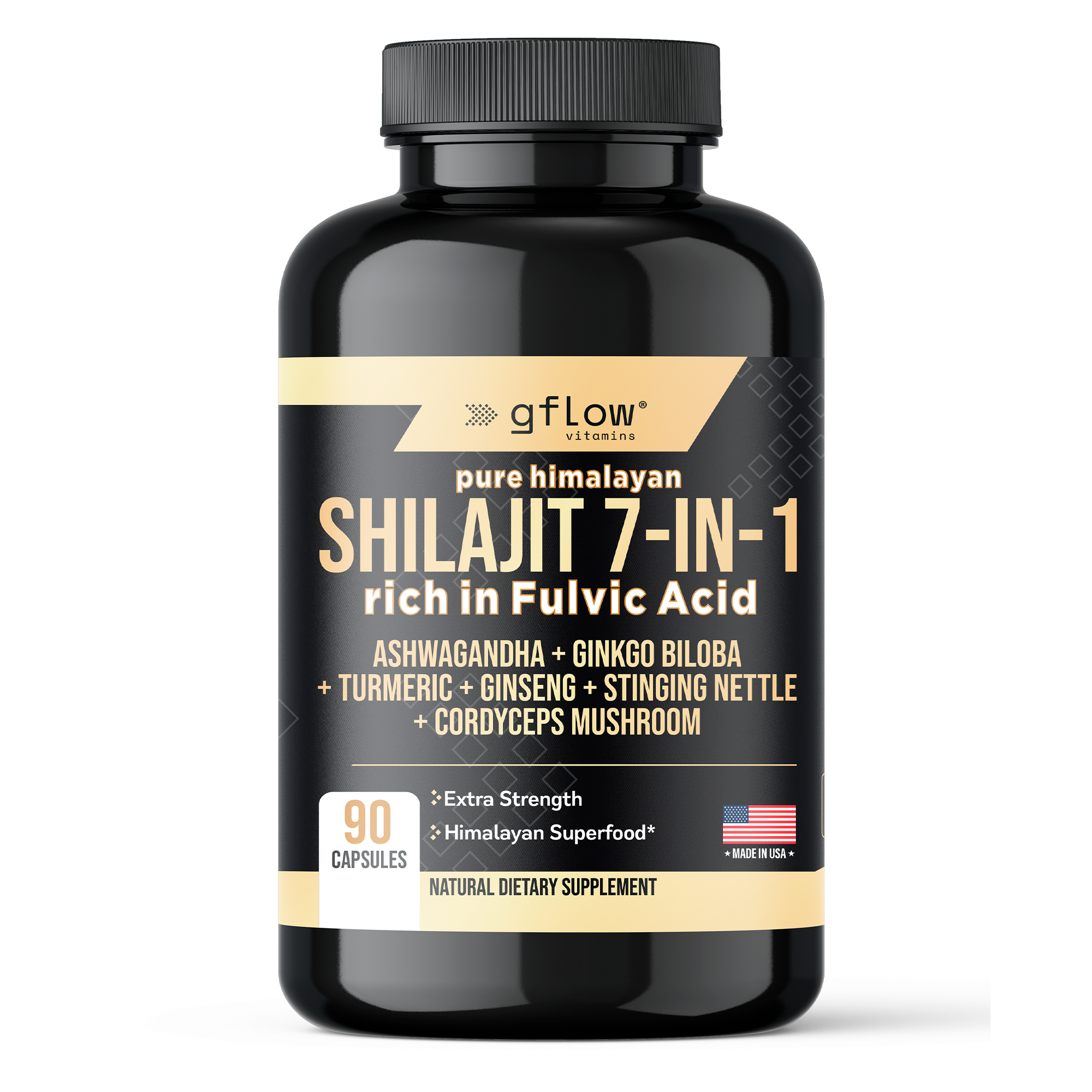 Shilajit 7-in-1 with Ashwagandha, Cordyceps Mushroom and more